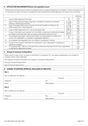 Form SRG1765 Application for the Issue of or a Change to a UK Design Organisation Approval (Doa) or Alternative Procedures to Doa (Adoa) in Accordance With Part 21 - United Kingdom, Page 3