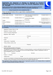 Document preview: Form SRG1196 Application for Approval or Change to Approval to Conduct Instructor Refresher Seminars Under UK Aircrew Regulation Annex VII - Part-Ora - United Kingdom