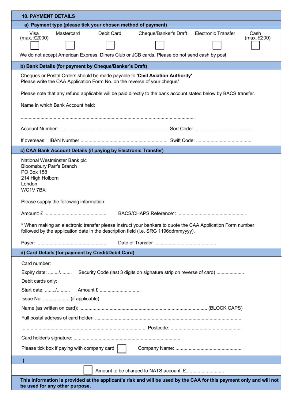 Form SRG1196 Application for Approval or Change to Approval to Conduct Instructor Refresher Seminars Under UK Aircrew Regulation Annex VII - Part-Ora - United Kingdom, Page 9