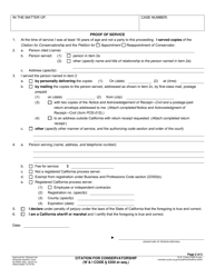 Form RI-PR057 Citation for Conservatorship (Lps) (W &amp; I Code 5350 Et. Seq.) - County of Riverside, California, Page 2