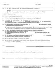 Form RI-PR033 Petition for Settlement of Account - County of Riverside, California, Page 4