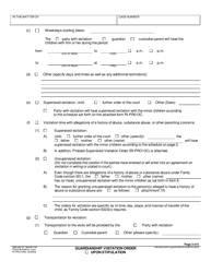 Form RI-PR013 Guardianship Visitation Order - County of Riverside, California, Page 3