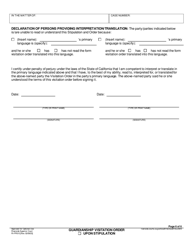 Form RI-PR013 Guardianship Visitation Order - County of Riverside, California, Page 6