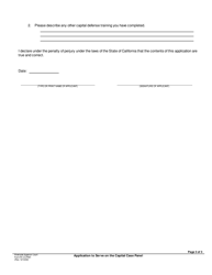 Form RI-CCP001 Application to Serve on the Capital Case Panel - County of Riverside, California, Page 3