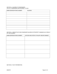 Aircraft Incident/Accident Statement - Flight Operations Program - Louisiana, Page 10