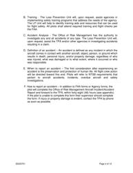Aircraft Incident/Accident Statement - Flight Operations Program - Louisiana, Page 5