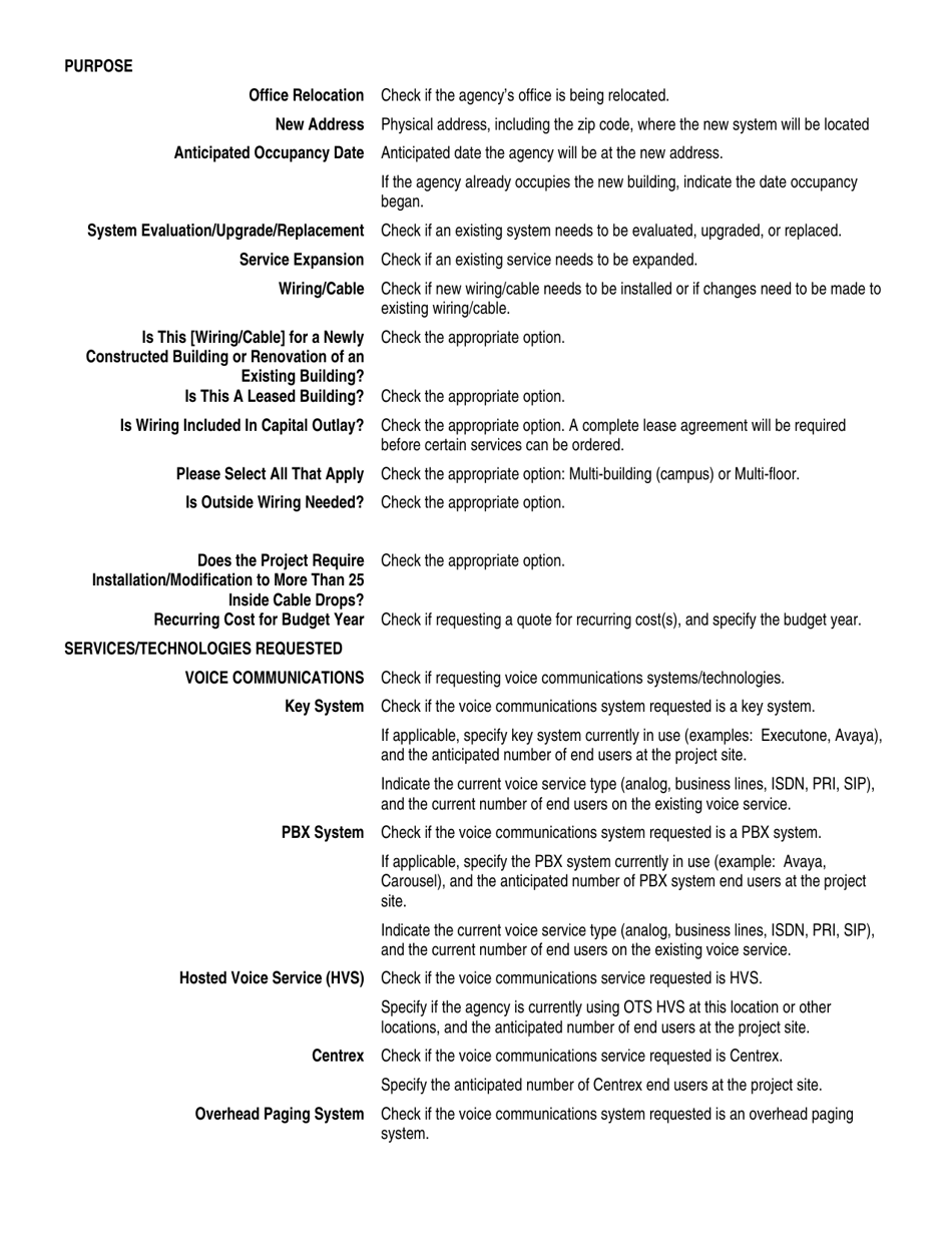 Instructions for Form NS-16 Project Request Form - Louisiana, Page 2