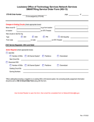 Form NS-13 Smartring Service Order Form - Louisiana, Page 2