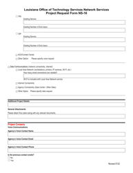 Form NS-16 Project Request Form - Louisiana, Page 4