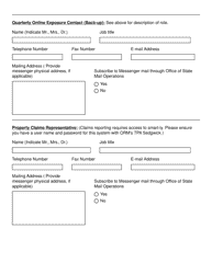 Key Contact Information Questionnaire - Louisiana, Page 4