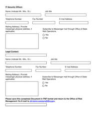 Key Contact Information Questionnaire - Louisiana, Page 6