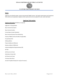 Texas Multiple Award Schedule (Txmas) Offer Packet Application Checklist - Texas, Page 2