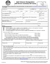 Form 21-3000 Add Veteran Designation (All Driver License/Id Cards) - Montana, Page 2
