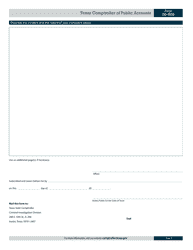 Form 00-866 Citizen Complaint Form - Texas, Page 3