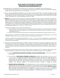 Form DOS200 Wisconsin Investment Adviser Financial Certification - Wisconsin, Page 2