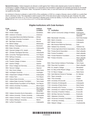 State Form 20152 Schedule CC-40 Indiana College Credit - Indiana, Page 2