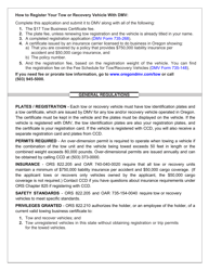 Form 735-387 Application for Tow or Recovery Vehicle Business Certificate - Oregon, Page 2
