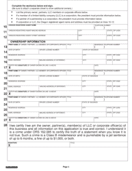 Form 735-379 Application for Vehicle Transporter Certificate - Oregon, Page 4