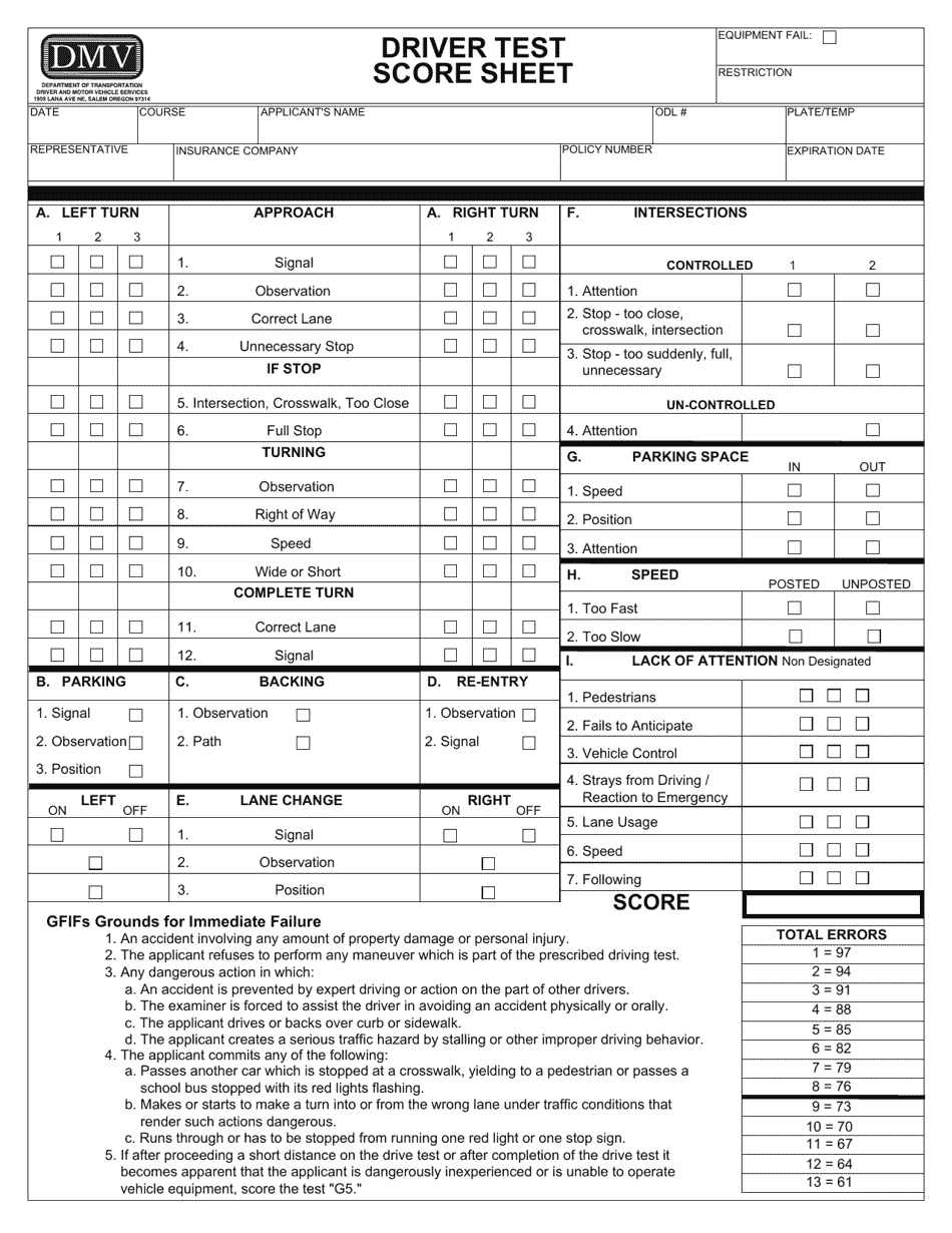 Form 735-171A Valid Without Photo License / Permit Application - Oregon, Page 2