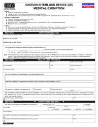 Form 735-6941 Ignition Interlock Device (Iid) Medical Exemption - Oregon