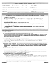 Form 735-6066 Driver Evaluation Request - Oregon, Page 2