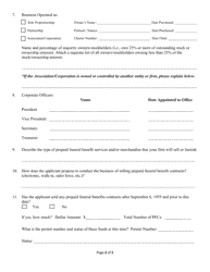 Prepraid Funeral Benefit Contract Application Trust-Funded Form - Texas, Page 2