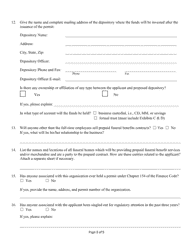 Prepraid Funeral Benefit Contract Application Trust-Funded Form - Texas, Page 3