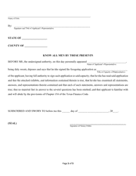 Prepraid Funeral Benefit Contract Application Trust-Funded Form - Texas, Page 5