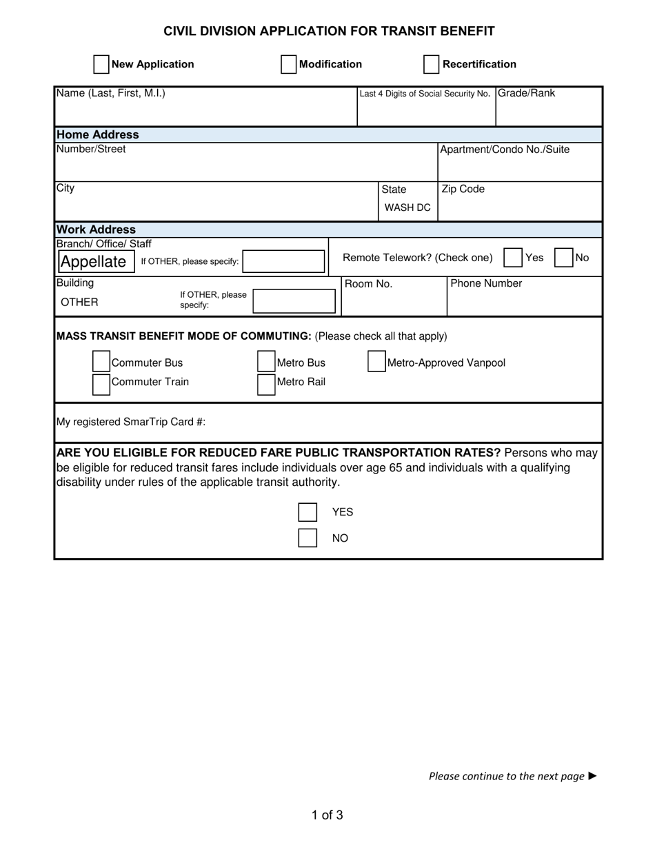 Civil Division Transit Subsidy Program, Page 9