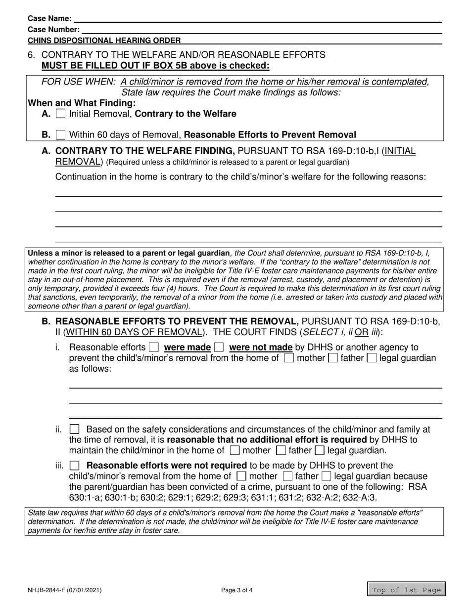 Form NHJB-2844-F Chins Dispositional Hearing Order - New Hampshire, Page 3