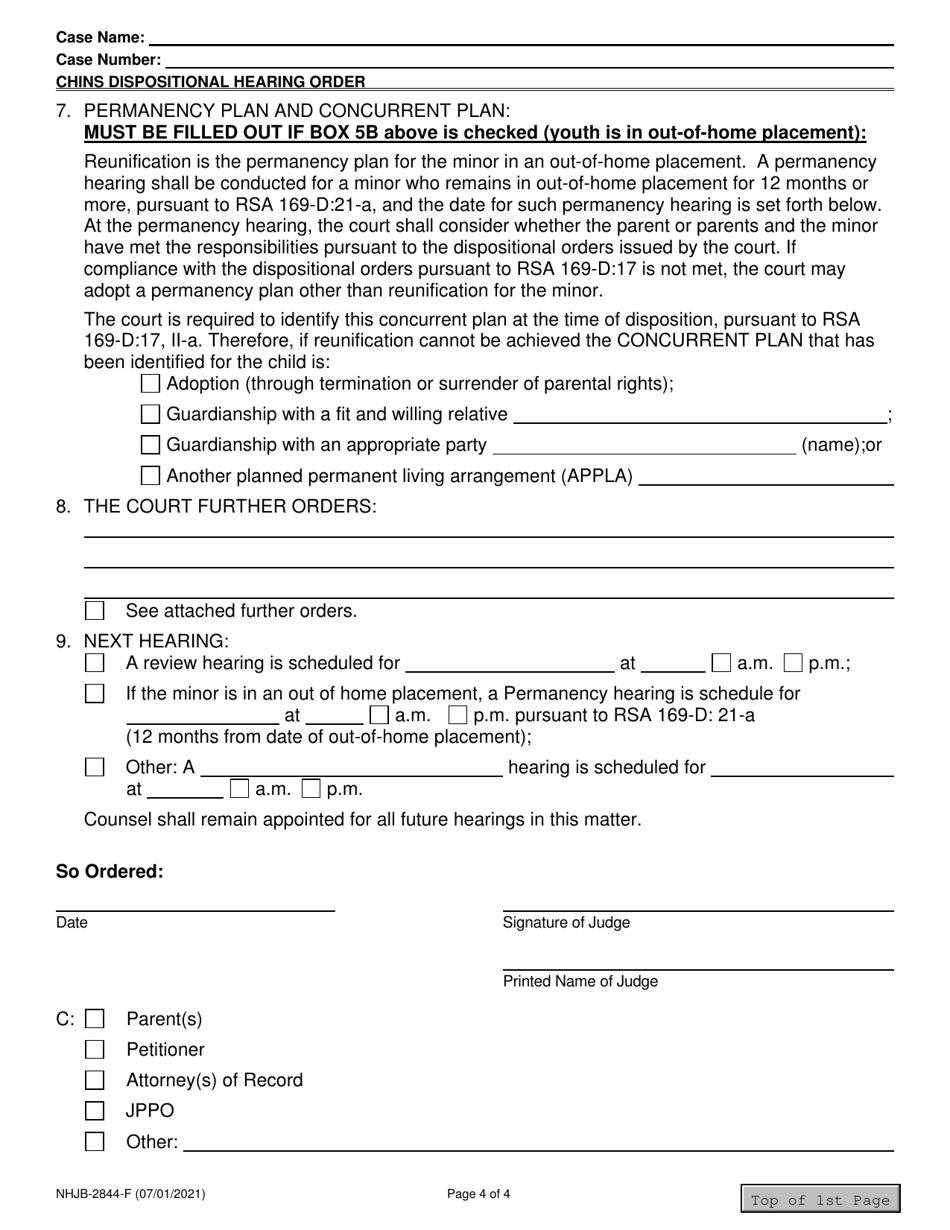 Form NHJB-2844-F - Fill Out, Sign Online and Download Fillable PDF, New ...