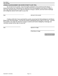 Form NHJB-2252-F Juvenile Acknowledgment and Waiver of Right to Jury Trial - New Hampshire, Page 2