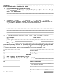 Form NHJB-2170-FP Report of the Guardian of the Person - Minor - New Hampshire, Page 2