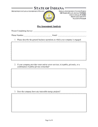 Pre-assessment Analysis - Indiana