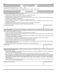Form WI-1576 Student Enrollment Application - Wisconsin Educational Opportunity Program (Weop) - Wisconsin, Page 2