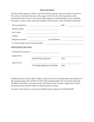 Voucher for Pro Bono Attorney Expenses in Civil Case - New York, Page 3