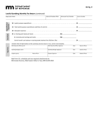 Form G1 Lawful Gambling Monthly Tax Return - Minnesota, Page 2