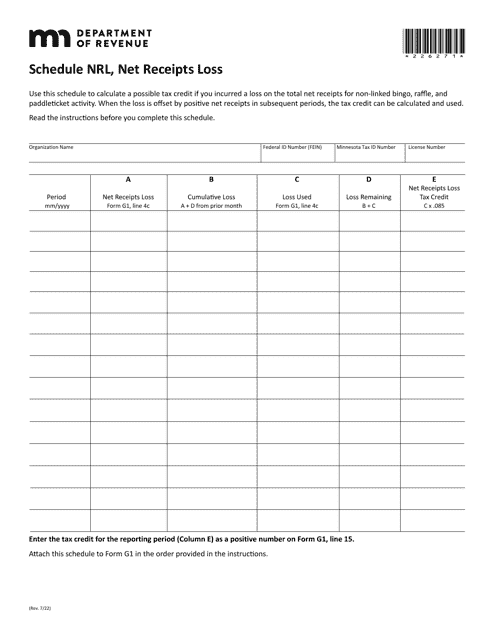 Schedule NRL  Printable Pdf