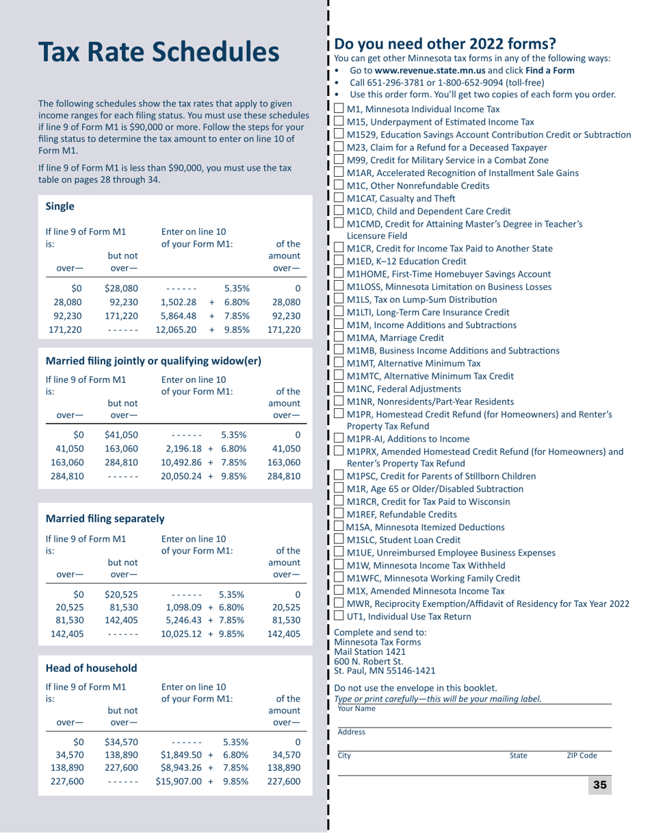 Download Instructions for Form M1 Schedule M1M, M1MA, M1REF, M1SA, M1W