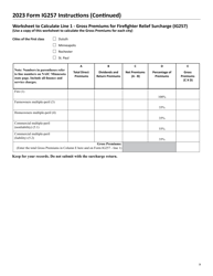 Form IG257 Firefighter Relief Surcharge Return - Minnesota, Page 4