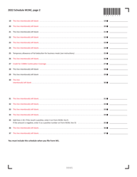 Schedule M1NC Federal Adjustments - Minnesota, Page 2