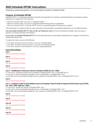Schedule KPCNC Federal Adjustments - Minnesota, Page 3