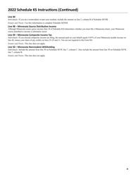 Form KS Shareholder&#039;s Share of Income, Credits and Modifications - Minnesota, Page 7