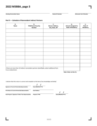 Form M3BBA Partnership Audit Report - Minnesota, Page 3