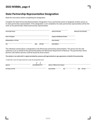 Form M3BBA Partnership Audit Report - Minnesota, Page 4