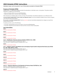 Schedule KPINC Federal Adjustments - Minnesota, Page 3