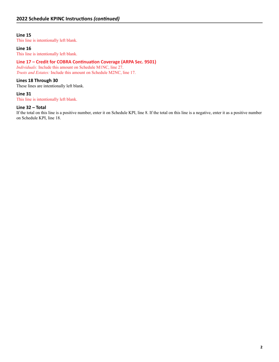 Schedule KPINC Federal Adjustments - Minnesota, Page 4