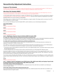 Schedule M4NC Federal Adjustments - Minnesota, Page 3