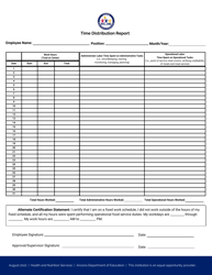 Time Distribution Report - Arizona