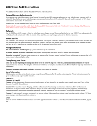 Form M4X Amended Corporation Franchise Tax Return - Minnesota, Page 6